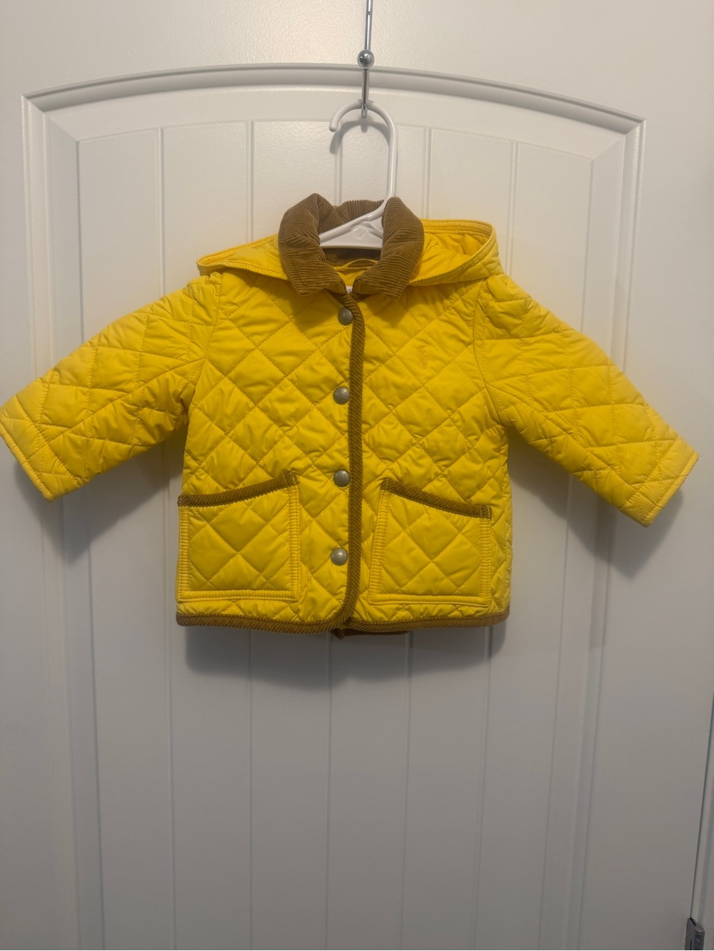 Ralph Lauren Water-Resistant Barn Quilted Snap Girl Jacket with Removable Hood